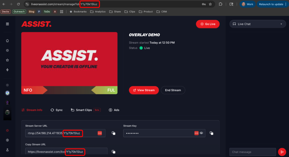 Find Your Stream ID